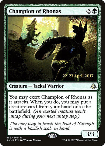 Champion of Rhonas [Amonkhet Prerelease Promos] - Bea DnD Games