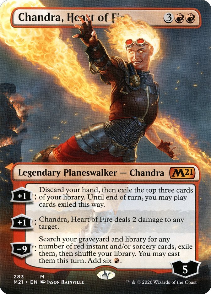 Chandra, Heart of Fire (Borderless) [Core Set 2021] - Bea DnD Games
