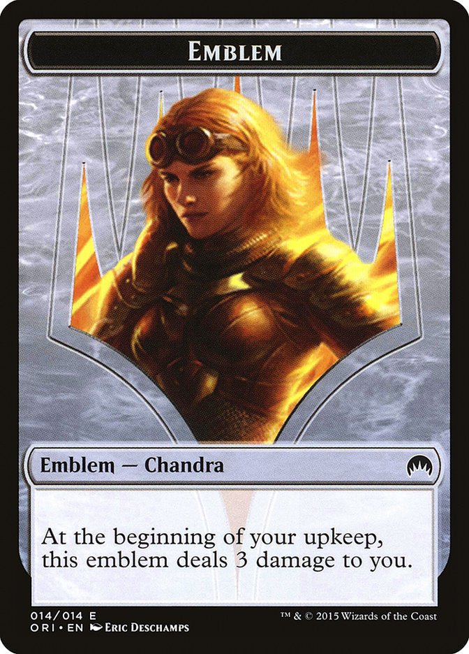 Chandra, Roaring Flame Emblem [Magic Origins Tokens] - Bea DnD Games