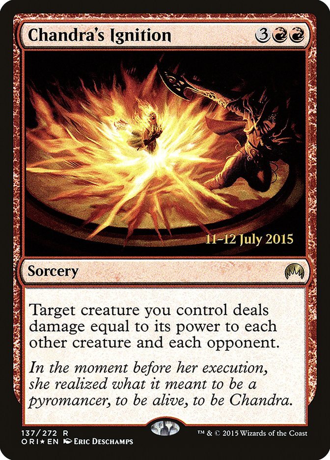 Chandra's Ignition [Magic Origins Prerelease Promos] - Bea DnD Games