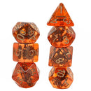 Chaos Engine - 7 Piece Polyhedral Dice Set + Dice Bag - Bea DnD Games