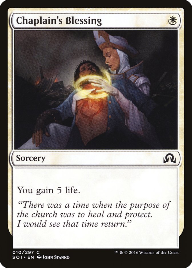 Chaplain's Blessing [Shadows over Innistrad] - Bea DnD Games