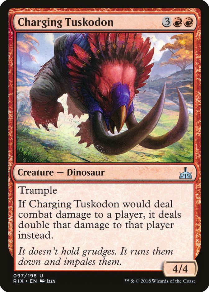Charging Tuskodon [Rivals of Ixalan] - Bea DnD Games