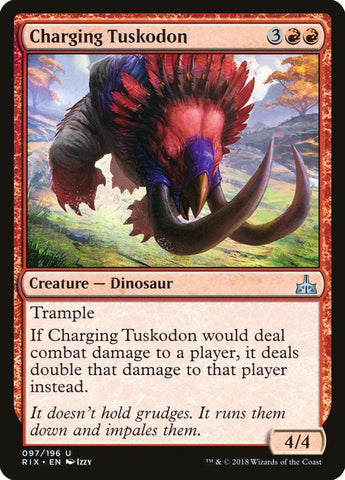 Charging Tuskodon [Rivals of Ixalan] - Bea DnD Games