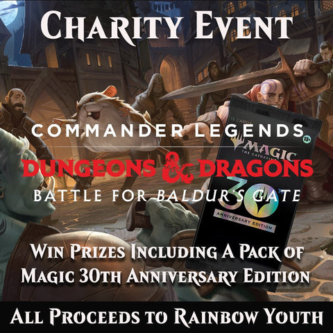 Charity Event Baldurs Gate Commander Draft with all Proceeds Donated to Rainbow Youth ticket - Bea DnD Games
