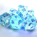 Chessex Borealis Icicle/Light Blue 7 Piece Polyhedral Dice Set (CHX 27581) - Bea DnD Games