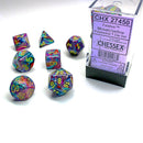 Chessex Festival Mosaic With Yellow 7 Piece Polyhedral Dice Set (CHX 27450) - Bea DnD Games