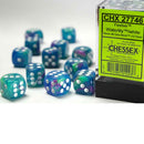 Chessex Festival Waterlily with White Set of 12 d6 Dice (CHX 27746) - Bea DnD Games