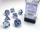 Chessex Nebula Black with White 7 Piece Polyhedral Dice Set (CHX 27408) - Bea DnD Games