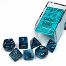 Chessex Phantom Teal with Gold 7 Piece Polyhedral Dice Set (CHX 27489) - Bea DnD Games