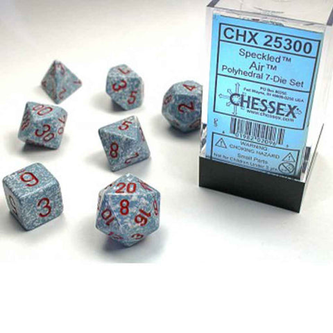 Chessex Speckled Air 7 Piece Polyhedral Dice Set (CHX 25300) - Bea DnD Games