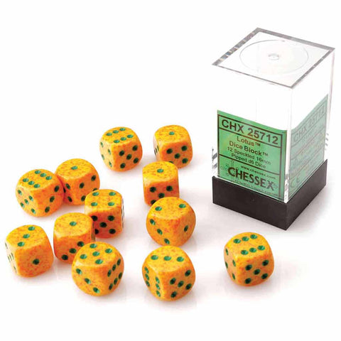 Chessex Speckled Lotus Set of 12 d6 Dice (CHX 25712) - Bea DnD Games