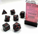 Chessex Speckled Space with Red 7 Piece Polyhedral Dice Set (CHX 25308) - Bea DnD Games