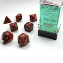 Chessex Speckled Strawberry 7 Piece Polyhedral Dice Set (CHX 25304) - Bea DnD Games