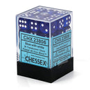 Chessex Translucent Blue/white Set of 36 Mini d6 Dice (CHX 23806) - Bea DnD Games