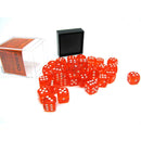 Chessex Translucent Orange with White Set of 36 Mini d6 Dice (CHX 23803) - Bea DnD Games