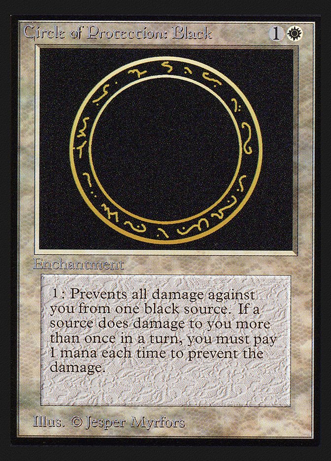 Circle of Protection: Black [Collectors' Edition] - Bea DnD Games