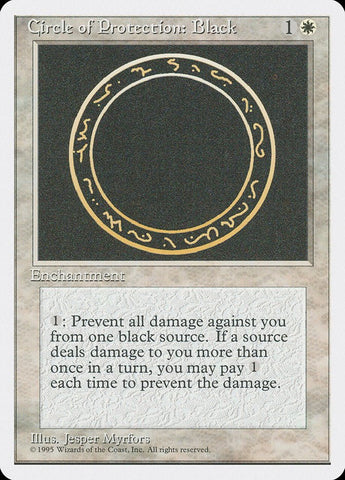 Circle of Protection: Black [Fourth Edition] - Bea DnD Games