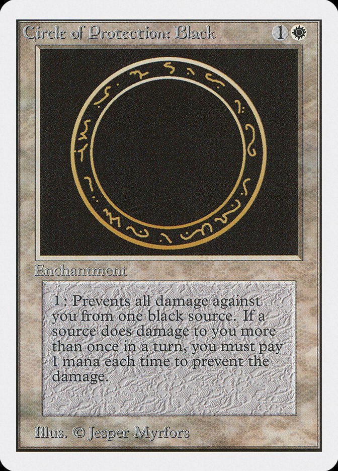 Circle of Protection: Black [Unlimited Edition] - Bea DnD Games