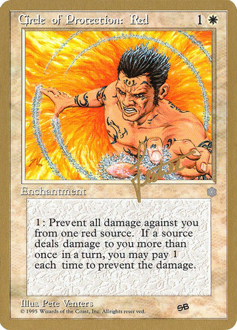 Circle of Protection: Red (Bertrand Lestree) (SB) (ICE) [Pro Tour Collector Set] - Bea DnD Games