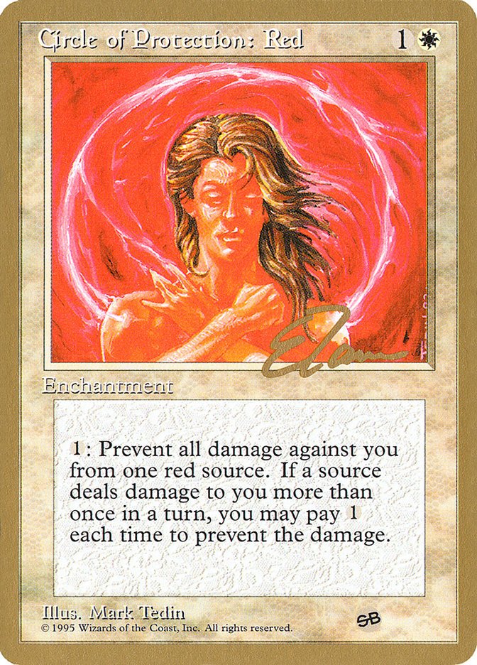 Circle of Protection: Red (Eric Tam) (SB) [Pro Tour Collector Set] - Bea DnD Games