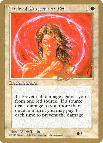 Circle of Protection: Red (Eric Tam) (SB) [Pro Tour Collector Set] - Bea DnD Games
