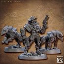 Clay Westwood & Golem Hounds | BeaMini Unpainted RPG Miniatures - Bea DnD Games