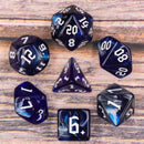 Cold Iron - 7 Piece Polyhedral Dice Set + Dice Bag - Bea DnD Games