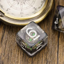 Compass Dice - 7 Piece Polyhedral Dice Set + Dice Bag - Bea DnD Games