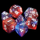 Cosmic Stars - 7 Piece Polyhedral Dice Set + Dice Bag - Bea DnD Games