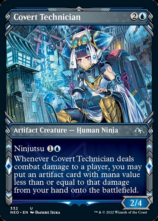 Covert Technician (Showcase Ninja) [Kamigawa: Neon Dynasty] - Bea DnD Games