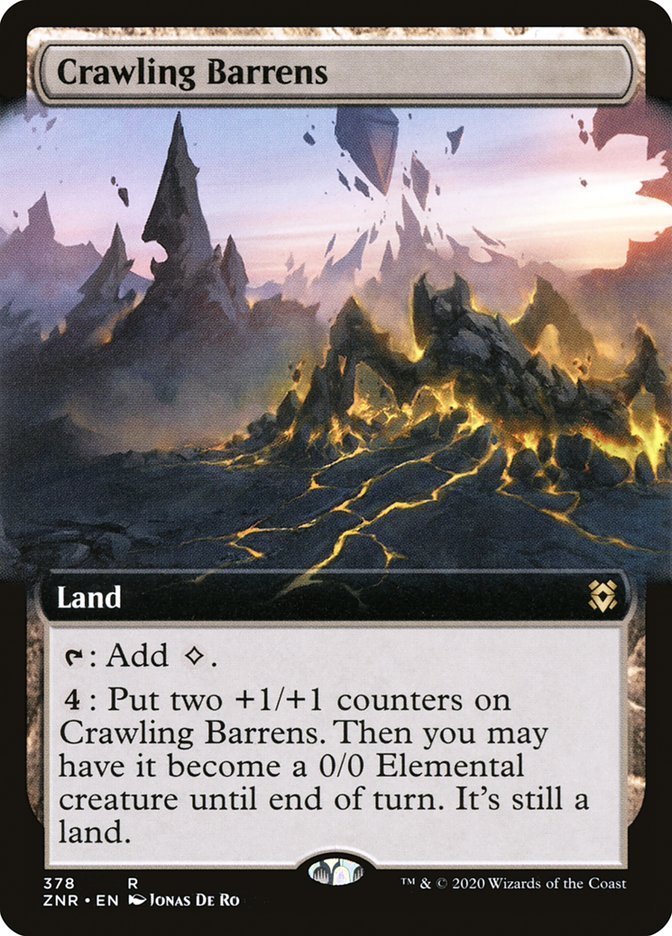 Crawling Barrens (Extended Art) [Zendikar Rising] - Bea DnD Games