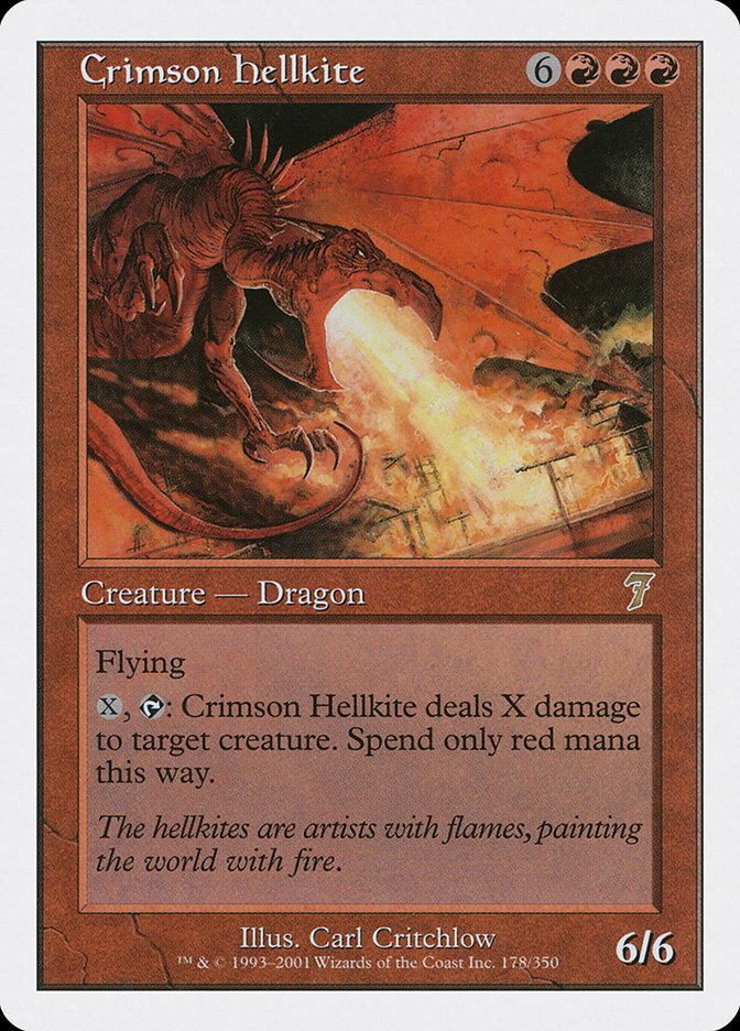 Crimson Hellkite [Seventh Edition] - Bea DnD Games