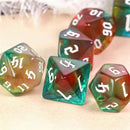 Crimson Tide - 7 Piece Polyhedral Dice Set + Dice Bag - Bea DnD Games