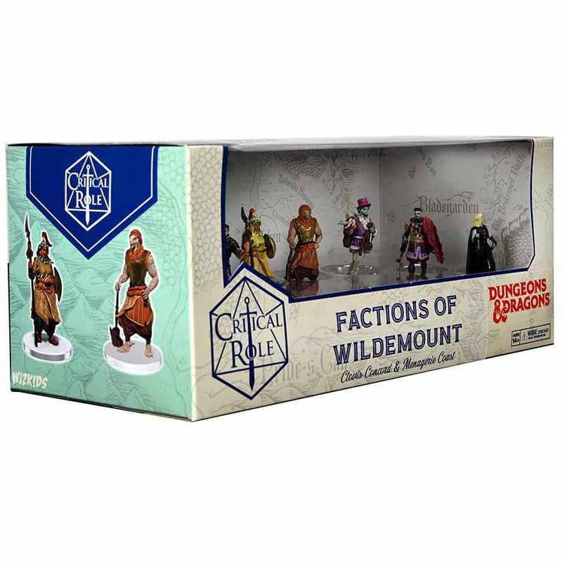 Critical Role Factions of Wildemount Prepainted Miniatures Clovis Concord & Menagerie Coast Box Set - Bea DnD Games