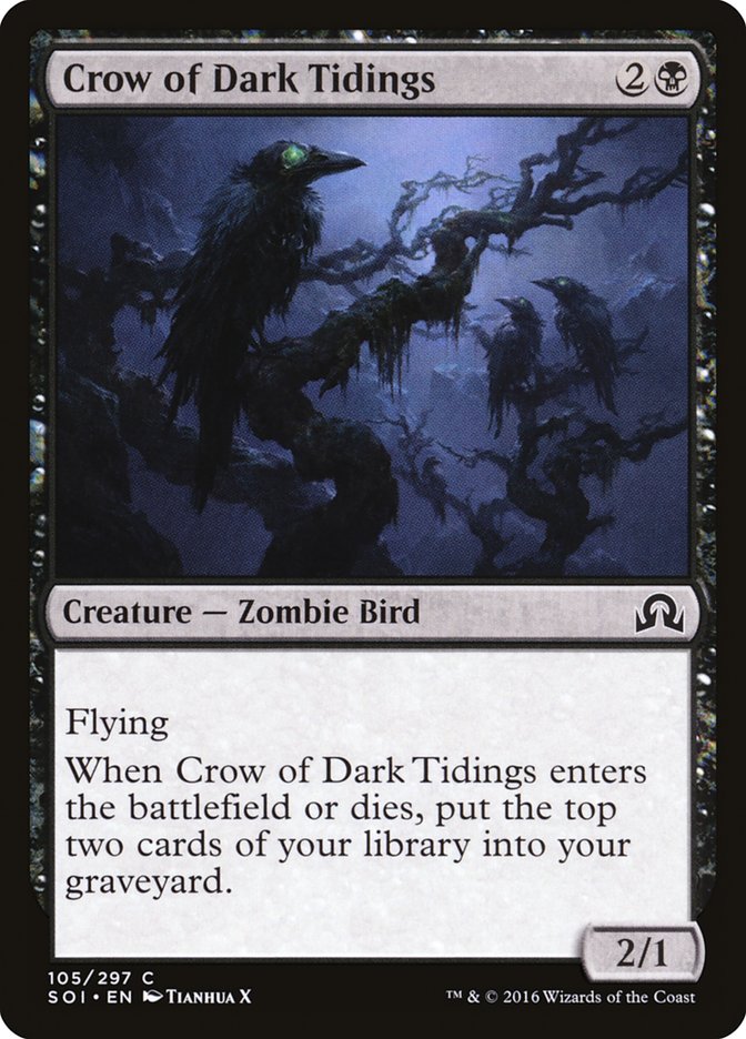 Crow of Dark Tidings [Shadows over Innistrad] - Bea DnD Games