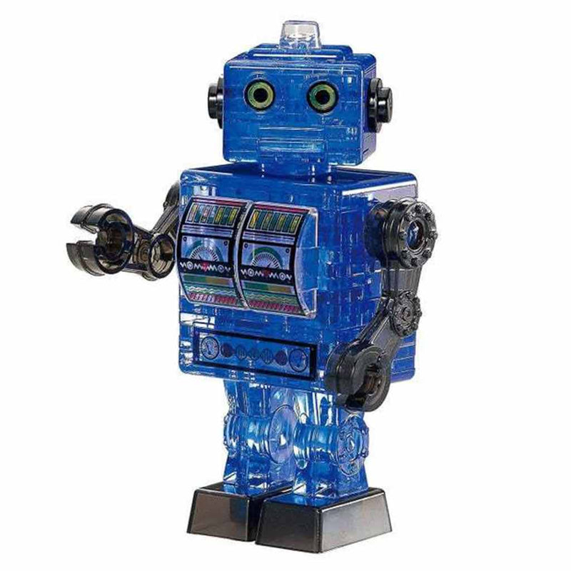 Crystal Puzzle: Blue Tin Robot 3D Puzzle - Bea DnD Games