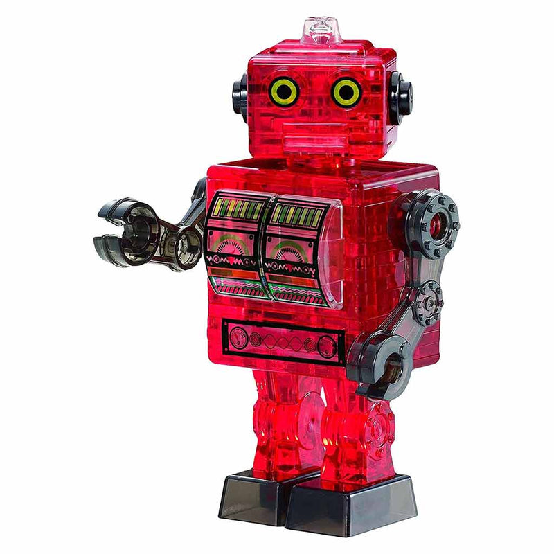 Crystal Puzzle: Red Tin Robot 3D Puzzle - Bea DnD Games