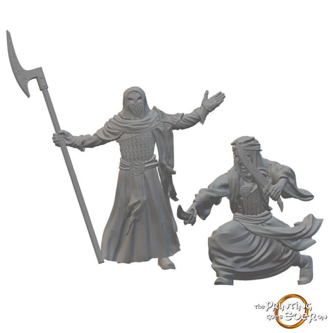 Cultists (Group 2) | BeaMini Unpainted RPG Miniatures - Bea DnD Games