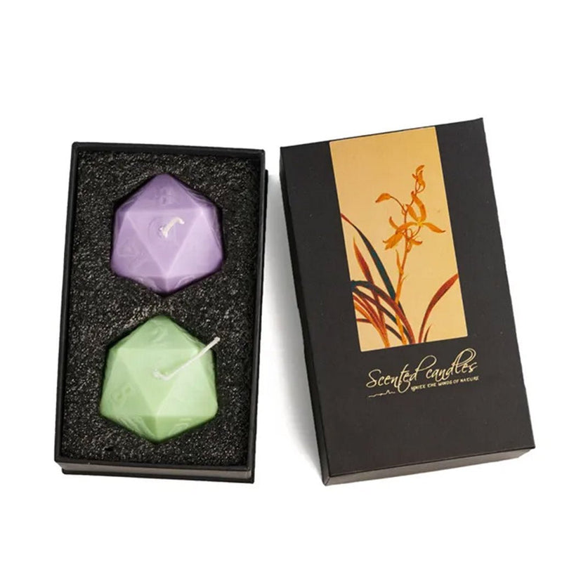 D20 Dice Candles (set of 2) - Bea DnD Games