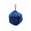 D20 Dice Plush Blue and White Dice Bag - Bea DnD Games