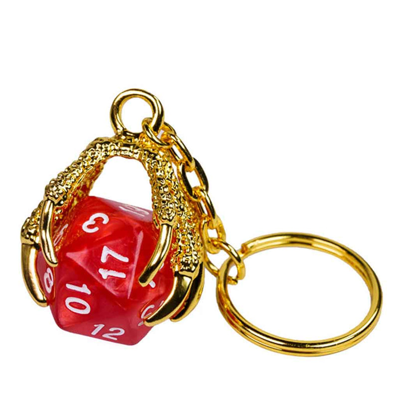 D20 Dragon Claw Keychain - Bea DnD Games