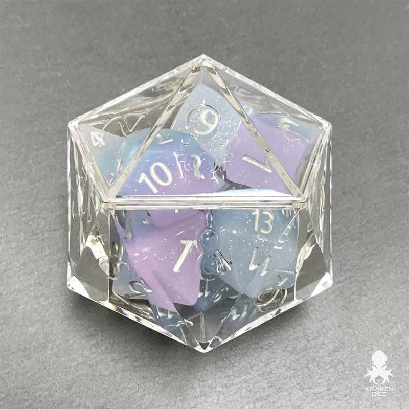 D20 Shaped Dice Display Case by Kraken Dice - Bea DnD Games