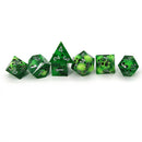 Danse Macabre Handcrafted Sharp Edge Dice Set & Dice Case - Bea DnD Games