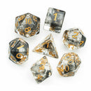 Dark Ritual - 7 Piece Polyhedral Dice Set + Dice Bag - Bea DnD Games