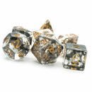 Dark Ritual - 7 Piece Polyhedral Dice Set + Dice Bag - Bea DnD Games