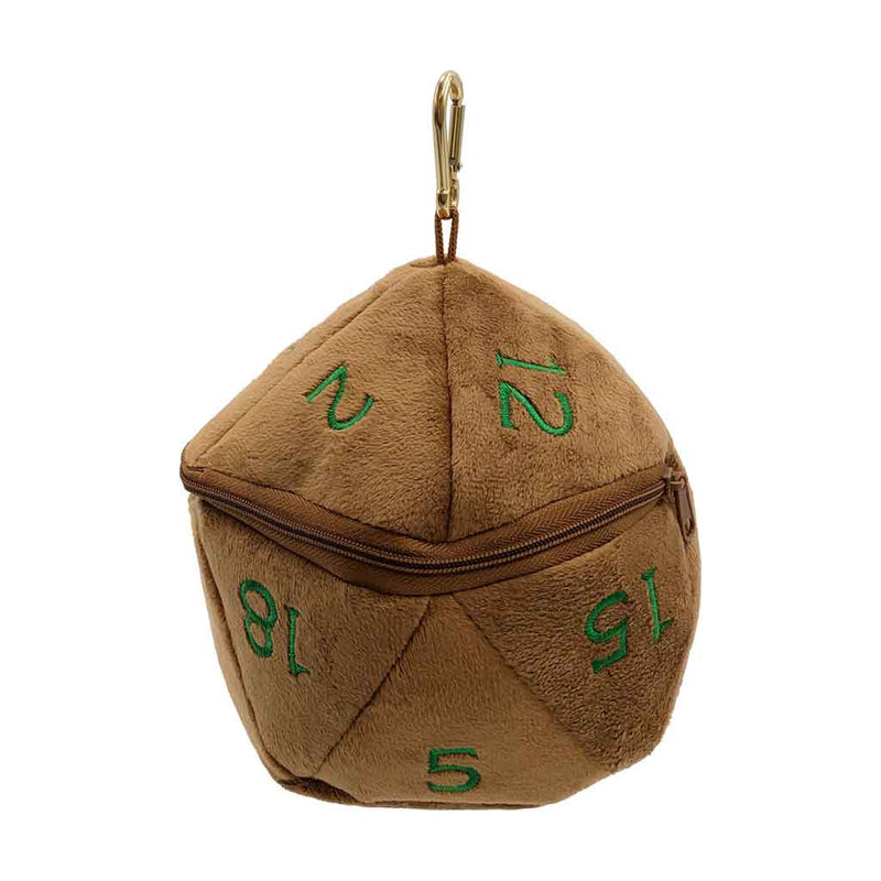 D&D D20 Plush Feywild Copper and Green Dice Bag - Bea DnD Games