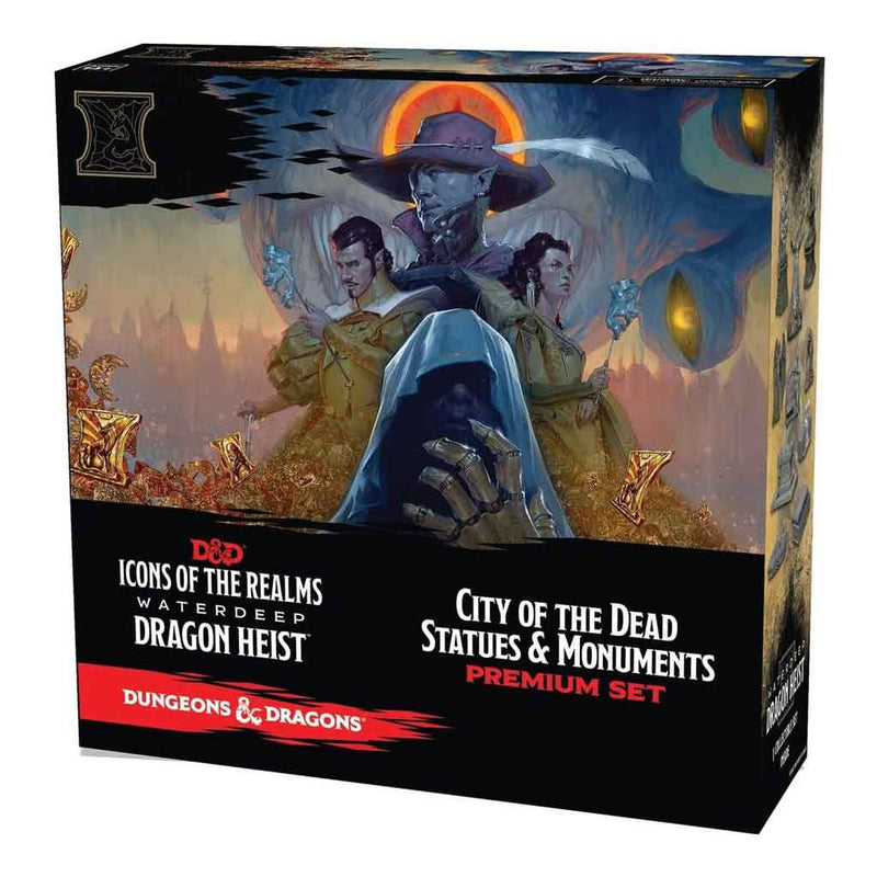 D&D Icons of the Realms Waterdeep Dragon Heist - City of the Dead Statues & Monuments Premium Set - Bea DnD Games