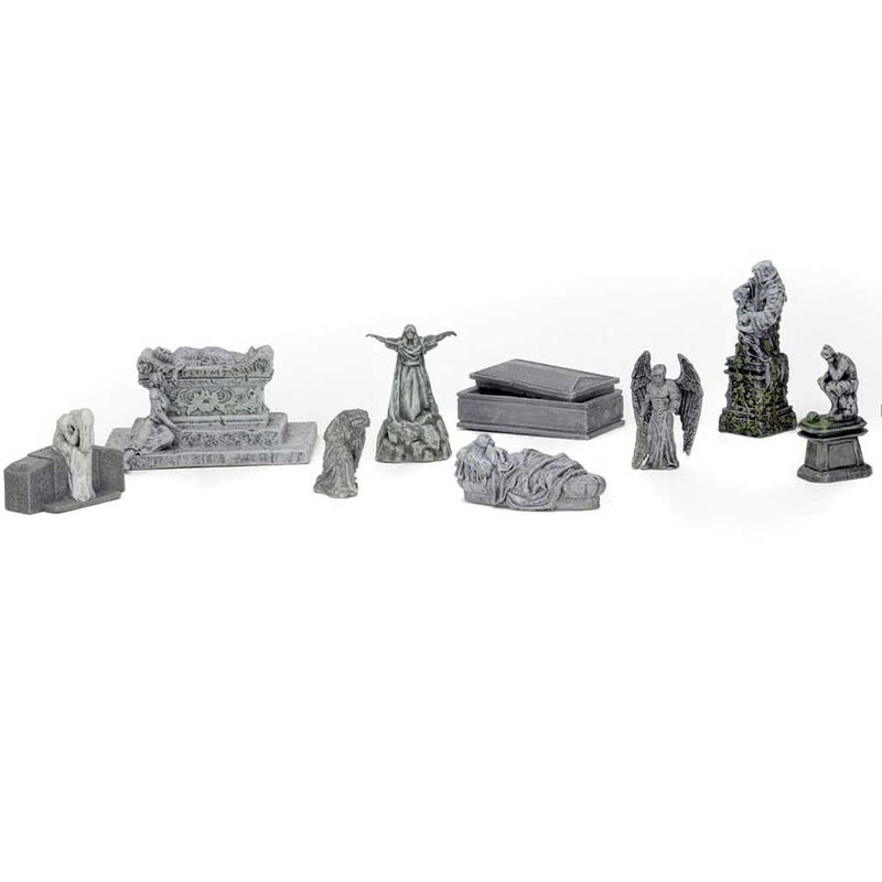 D&D Icons of the Realms Waterdeep Dragon Heist - City of the Dead Statues & Monuments Premium Set - Bea DnD Games