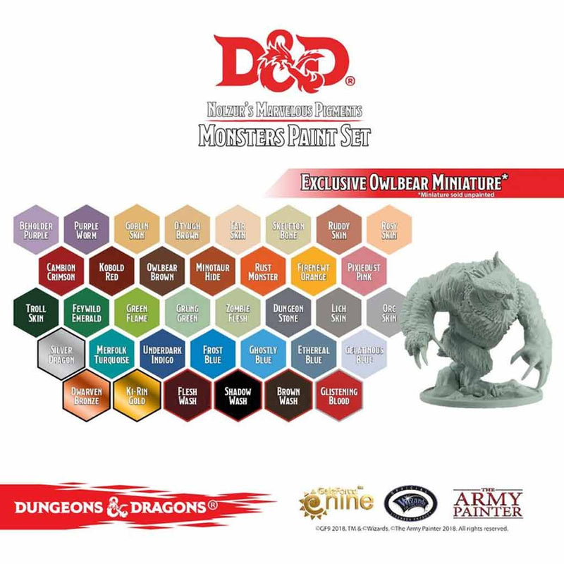 D&D Nolzurs Marvelous Pigments Monster Paint Set - Bea DnD Games